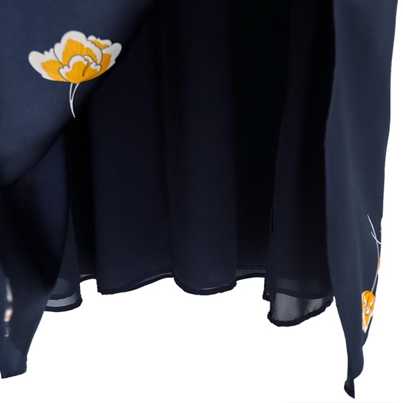 Ann Taylor Floral Print Tie Front Maxi Dress - Picture 6 of 7